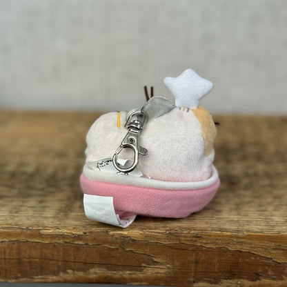Gund Pusheen Cat - Places Cats Sits Keychain Series 3 - Baking Cat Pink Bowl