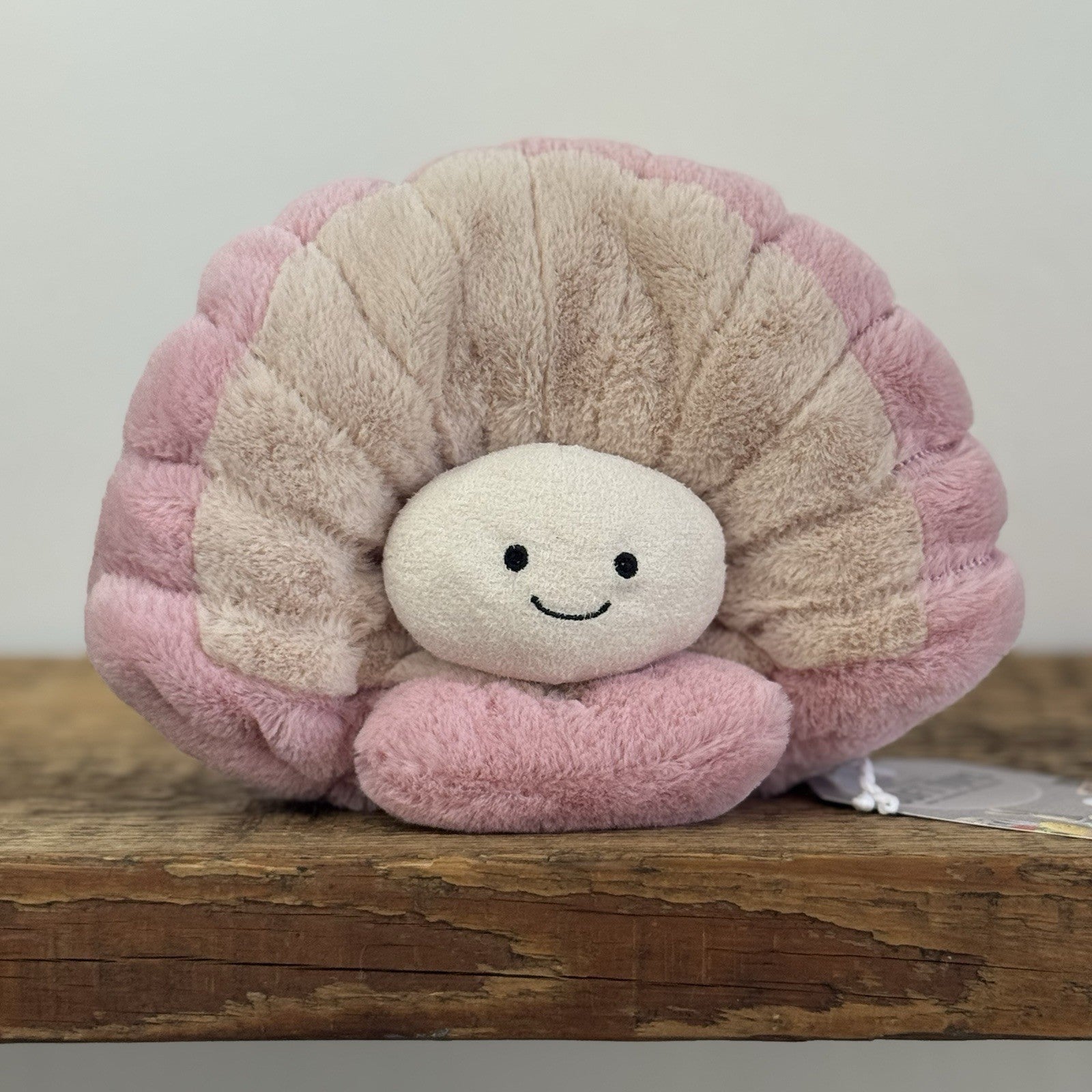 Jellycat Clemmie Clam - Retired Sea Creature Beanie Soft Toy Collectible 8"