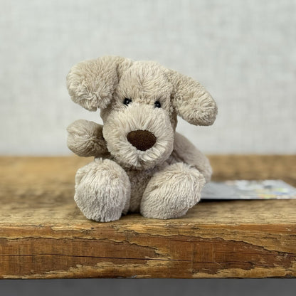 Jellycat Baby Poppet Puppy Dog - Baby Poppet Tiny Size Beige Puppy NWOT 4"