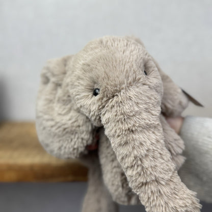 Jellycat Meduim Smudge Elephant Retired OG First Release Grey Elephant 16"