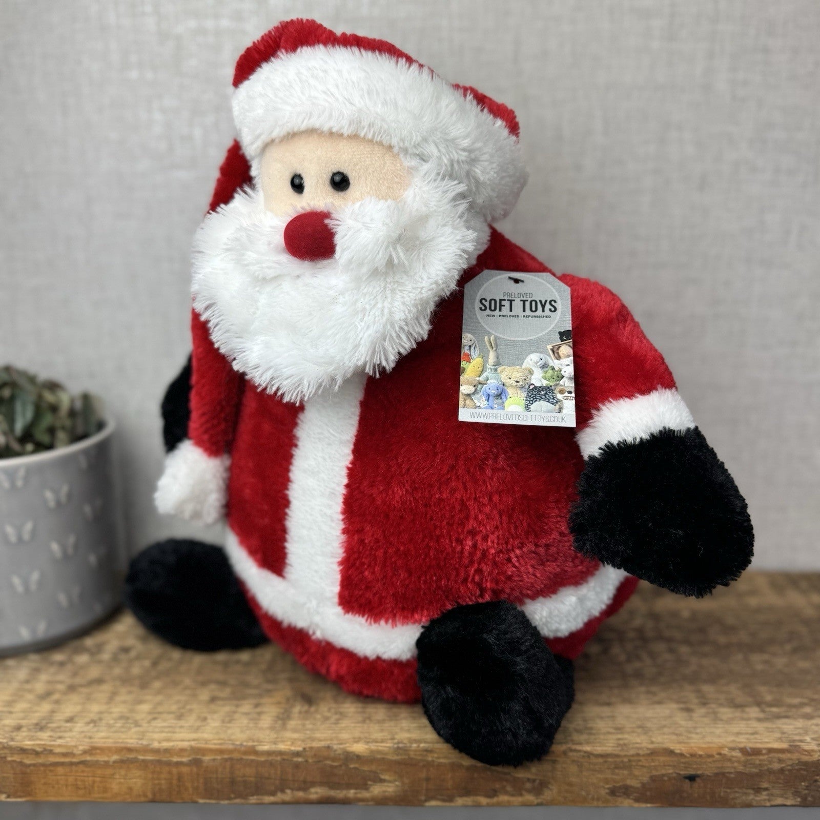 John Lewis Large Fluffy Santa - Father Christmas Large Soft Toy Retired 16"