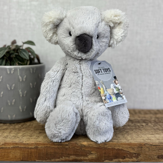 Jellycat Medium Bashful Koala - Light Grey Old Style Bashful Soft Toy Rare 12"