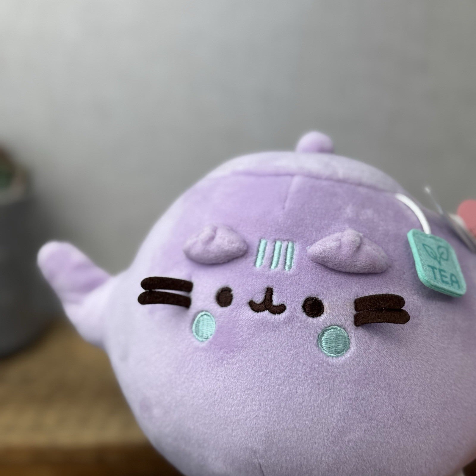 Gund Pusheen Cat - Teapot Pusheen Soft Squishy Plush Toy Collectible New 8"