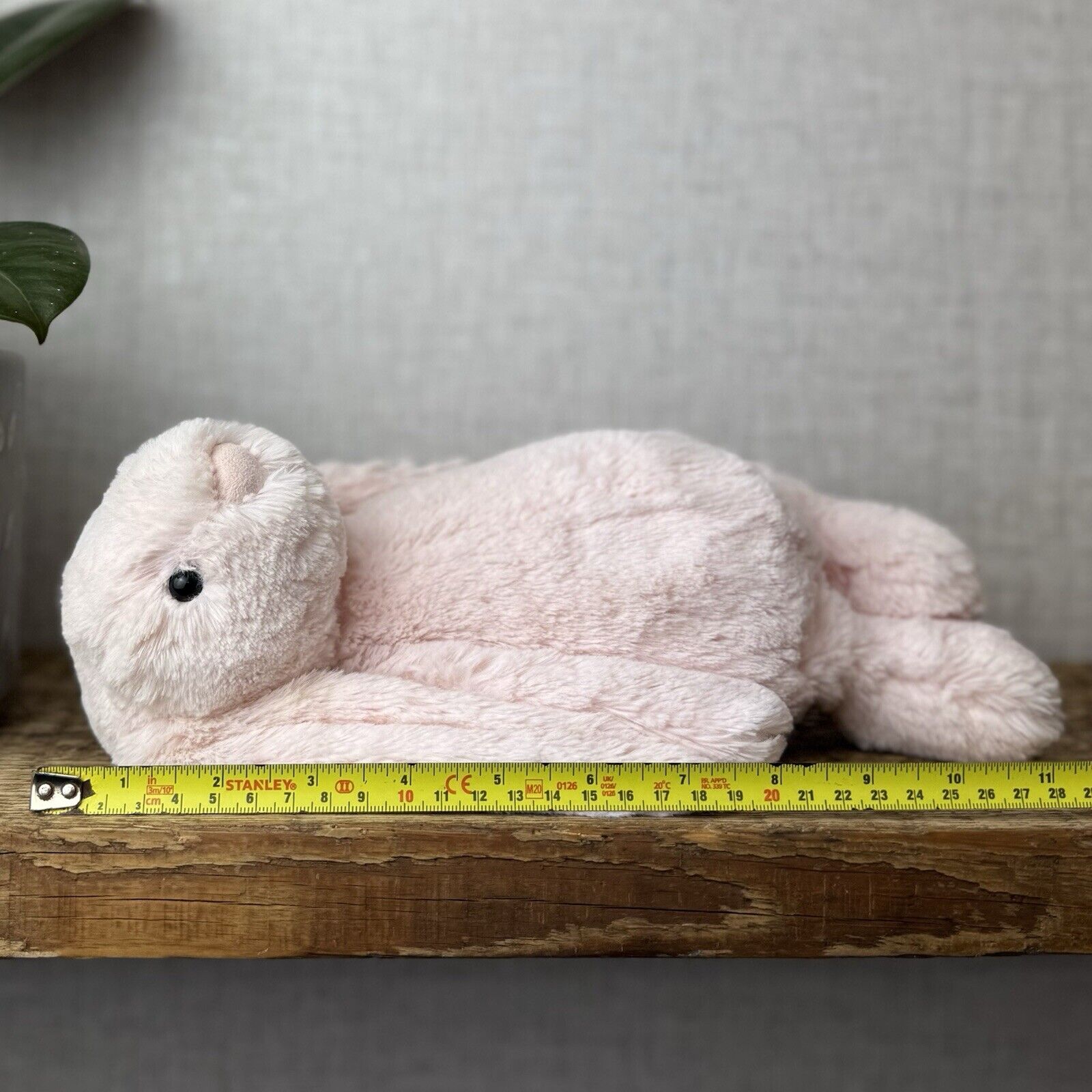 Jellycat Medium Bashful Light Baby Pink Bunny - Baby Pink Bunny Soft Toy 12” NWT