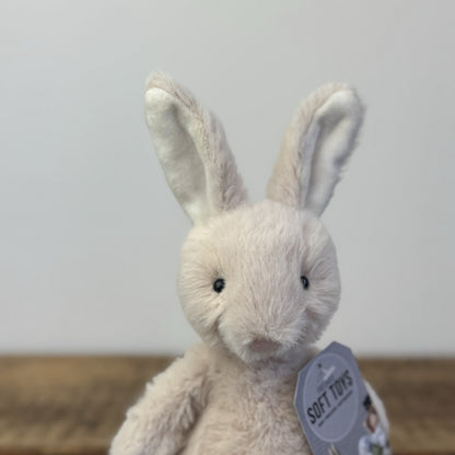 Jellycat Nibbles Bunny Beige - Rare/Retired Fluffy Bunny Small Size 10"