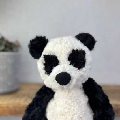 Jellycat Small Bartlesham Panda Bear - Vintage Panda With Tags Collectible 11"