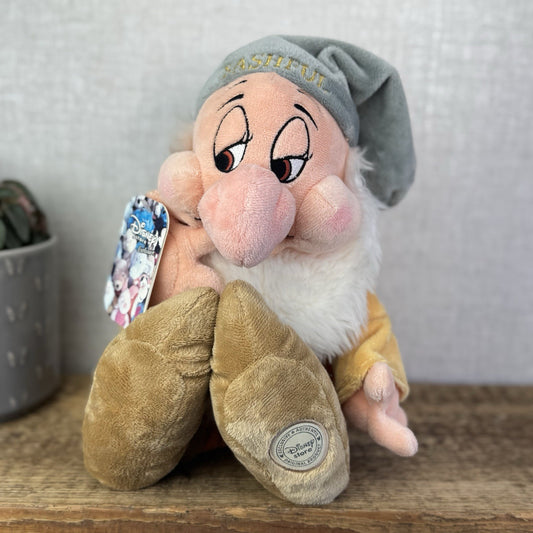 Disney Store Stamped Bashful Dwarf - Snow White Official Beanbag Plush With Tags