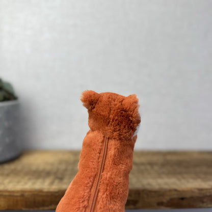 Jellycat Bashful Fox Pencil Case - Orange Fox Pencil Case Retired Small 8"