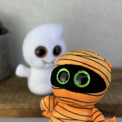 Ty Mask Mummy Beanie Boo - Mini Mummy Mini Ghost Soft Toy Pair/Set Cute 6"
