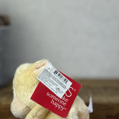 Russ Berrie Luvvies - Lamb/sheep Small Pudding Beanbag Soft Toy With Tags 5”