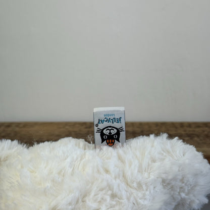 Jellycat  Edmund Cream Bear - White Medium Beanie Bear Retired Old Style 11"
