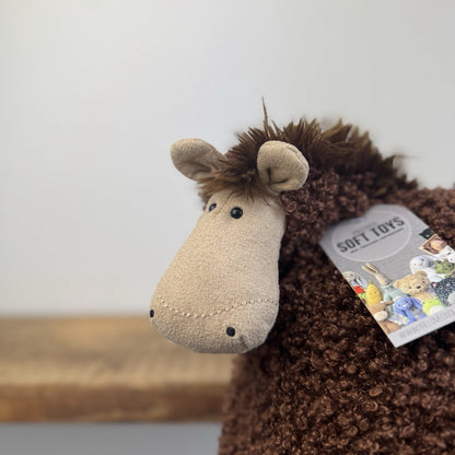 Jellycat Cushillow Horse - Beanie Retired Horse Brown Plush NWOT 14"