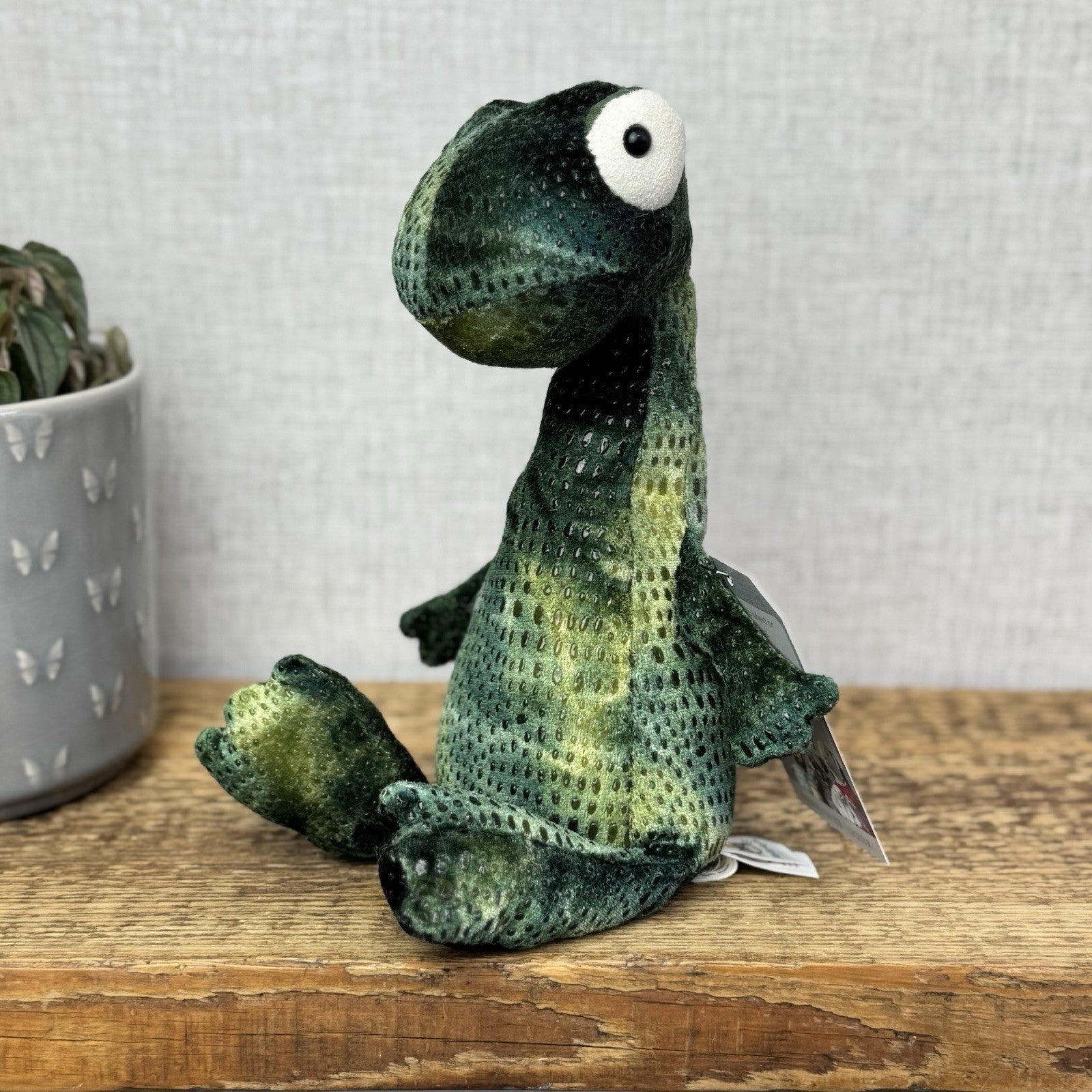 Jellycat Gary Gecko - Medium Green Soft Beanie Lizard Reptile Retired Rare 12"