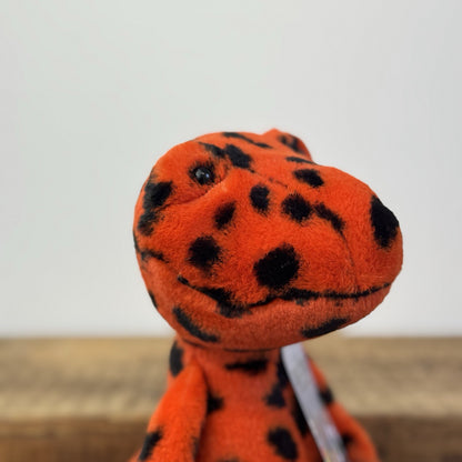 Jellycat Syd Salamander - Orange/Black Spotty Lizard Soft Toy Retired 12"
