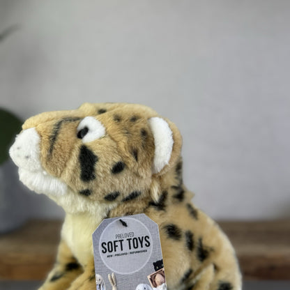 Keel Toys Signature Leopard - Small Leopard Plush Toy Realistic Wild Cat 8"