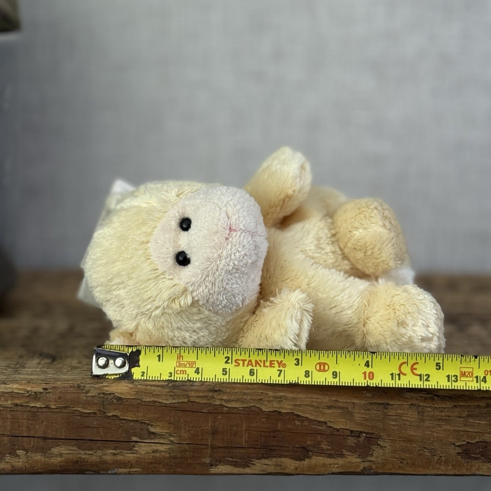 Russ Berrie Luvvies - Lamb/sheep Small Pudding Beanbag Soft Toy With Tags 5”