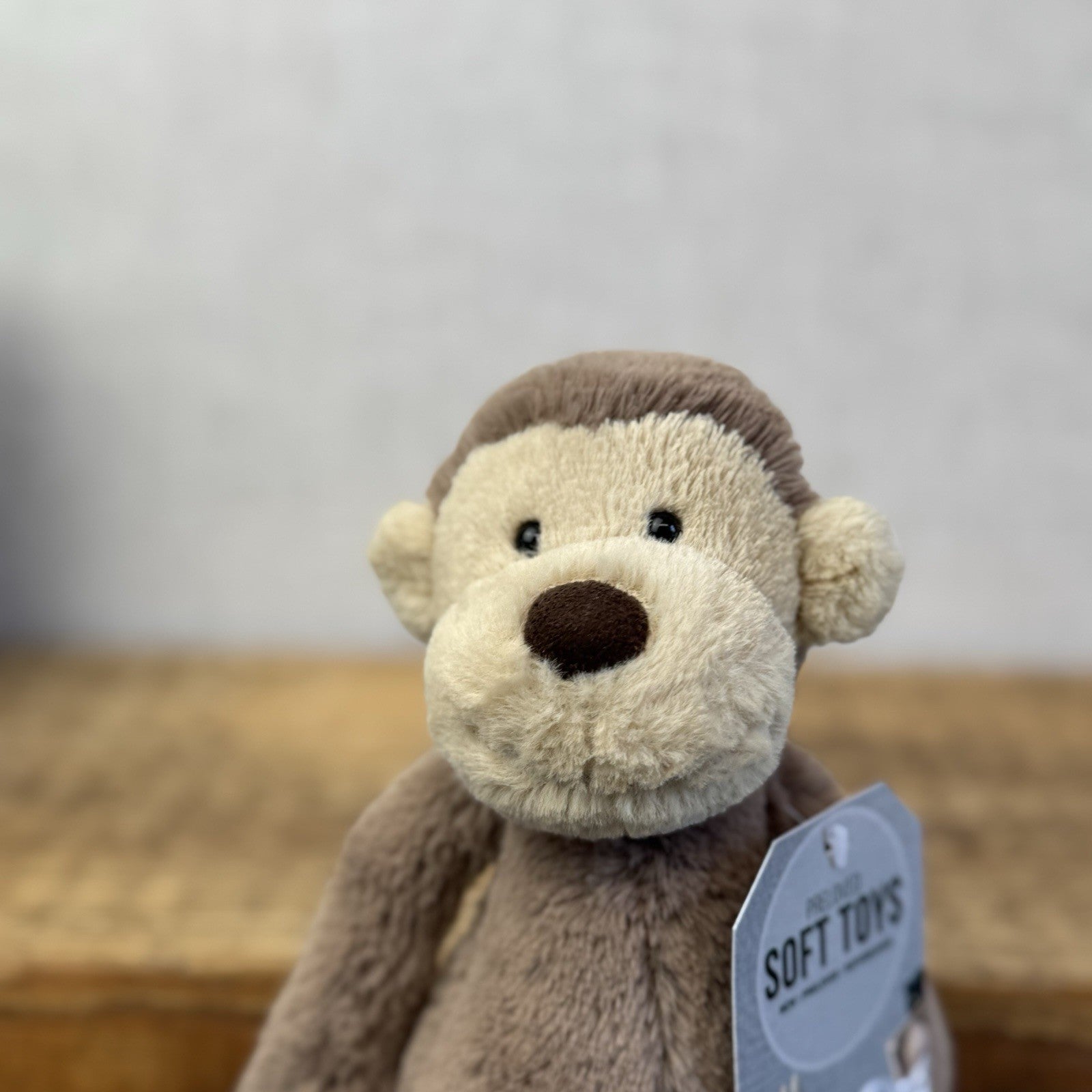 Jellycat Small Bashful Monkey Retired Small Brown Beanie Monkey Retired 8" (#2)