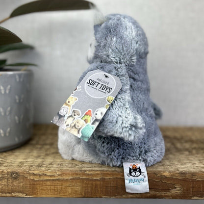 Jellycat Bashful Owl Forest Folk Oak Owl Retired Grey/Silver Woodland Owl 12"