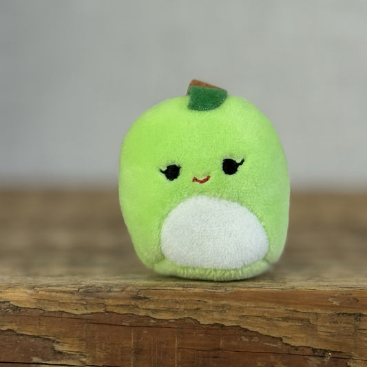 Squishmallow Squishville - Ashley Apple Mini Green Apple Soft Toy Plush 2"