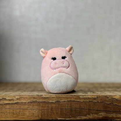 Squishmallow Squishville - Ridelle Pink Tiny Hippo - Pink Squishville 2"