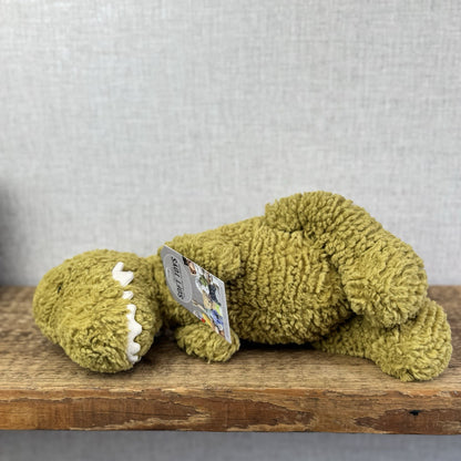 Jellycat Quangle Wangle Dinosaur - Green Textured Sitting Dinosaur Beanie 12"