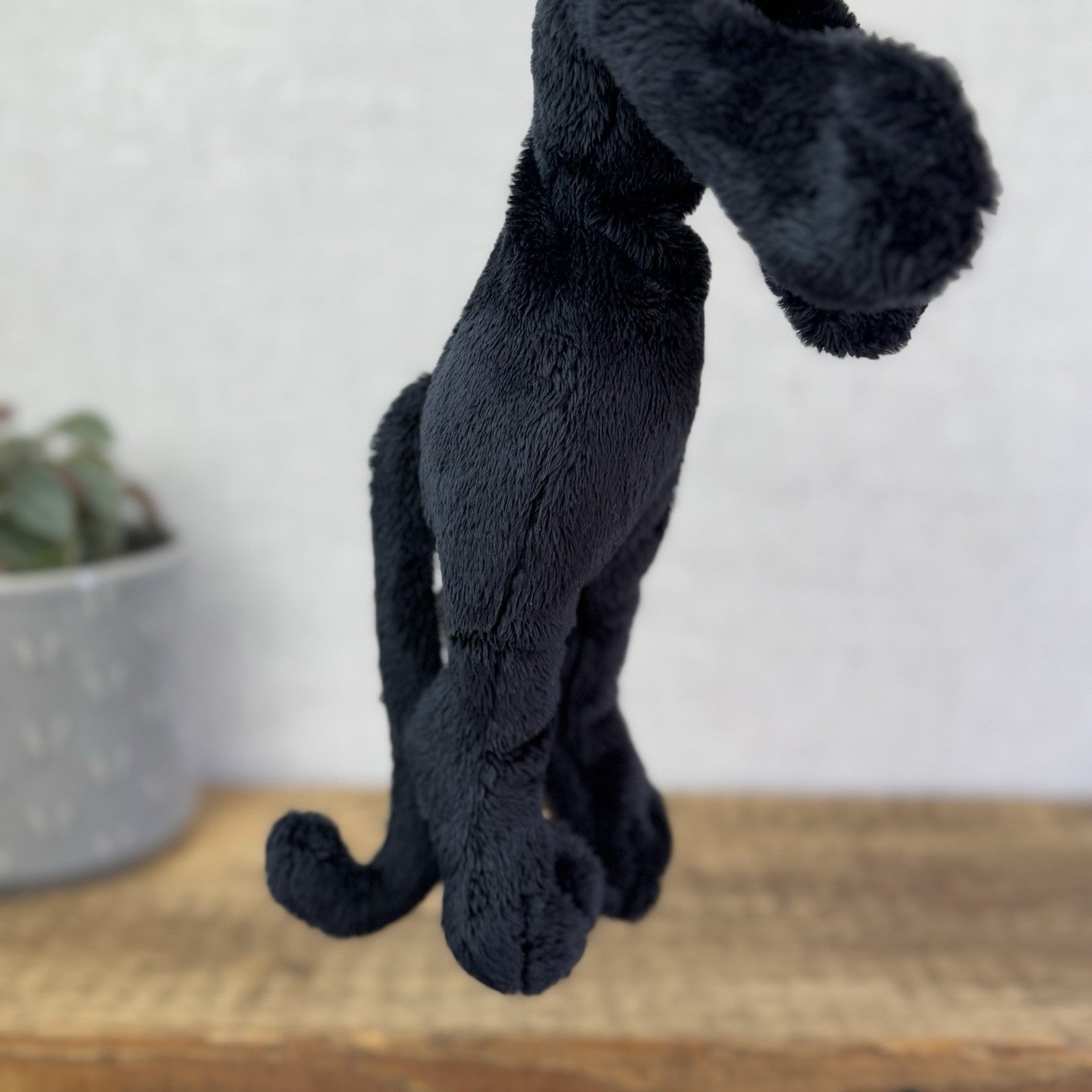 Manhattan Toy Lanky Cats Ziggy - Black Floppy Kitten Soft Toy Without Tag 13”