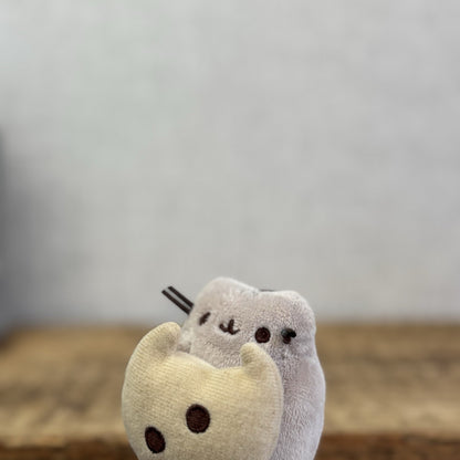 Gund Pusheen Cat Keyring - Snack Time Mini Pusheen Cookie Plush NWOT 