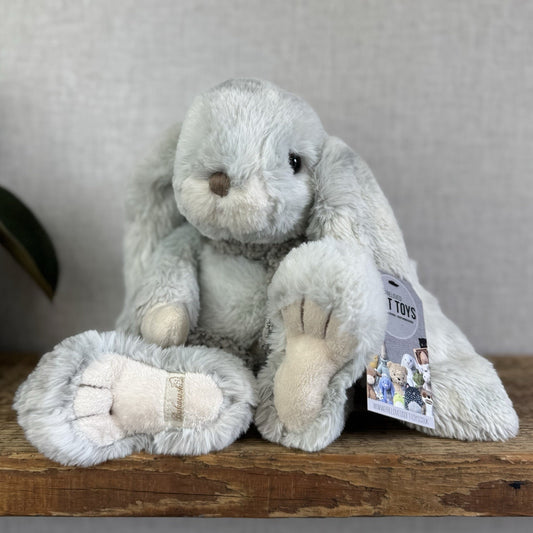 Barbara Bukowski Athos Blue/grey Rabbit - Soft Toy Rare Beanie Lop Ear Bunny 14”