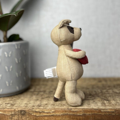 Jellycat Mini Messenger Dog - Dog With A Heart Tiny Small Gift - New With Tags