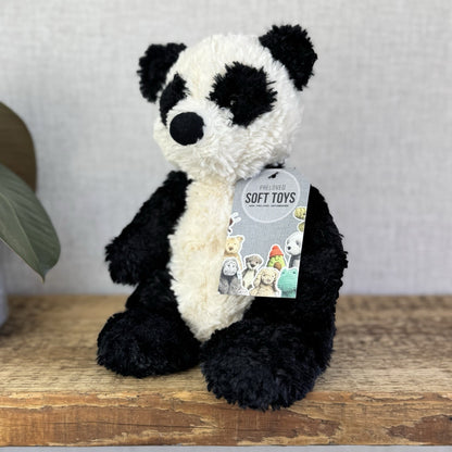 Jellycat Small Bartlesham Panda Teddy Small Size Vintage Collectible Beanie 11”