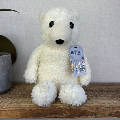 Jellycat Dumble Polar Bear Off White Large Curly Haired Big Eyed Polar Bear 14"