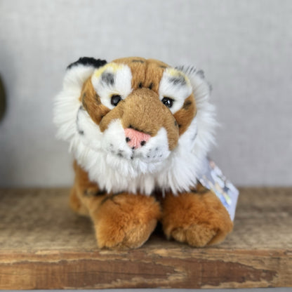 Keel Toys Tiger Plush - Small Tiger Soft Toy Realistic Wild Cat 8"