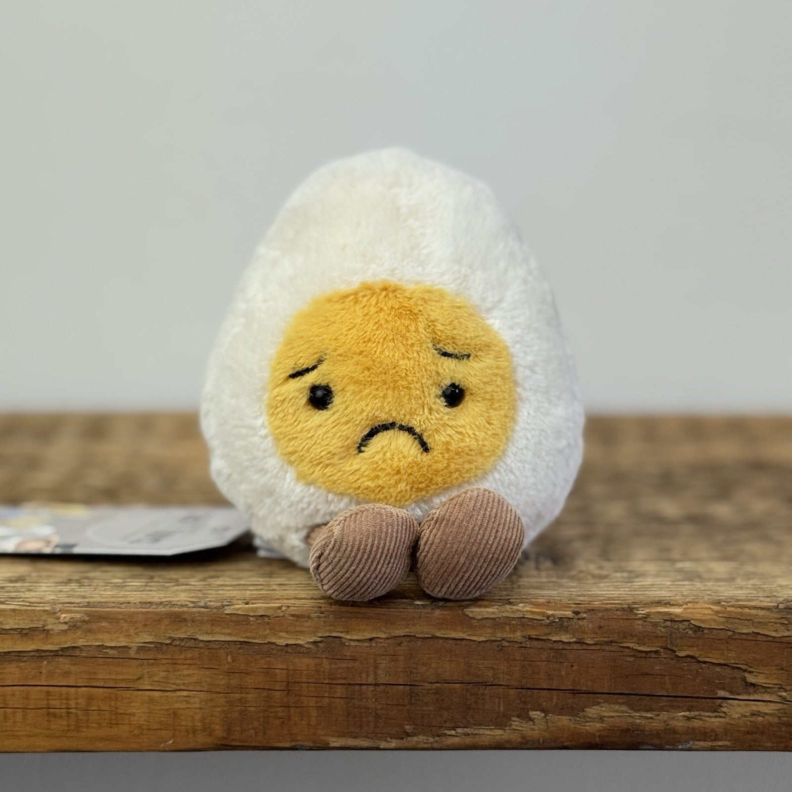 Jellycat Sorry Boiled Egg Soft Toy - Rare & Retired Sad Egg Plush Collectible 5"