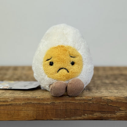 Jellycat Sorry Boiled Egg Soft Toy - Rare & Retired Sad Egg Plush Collectible 5"