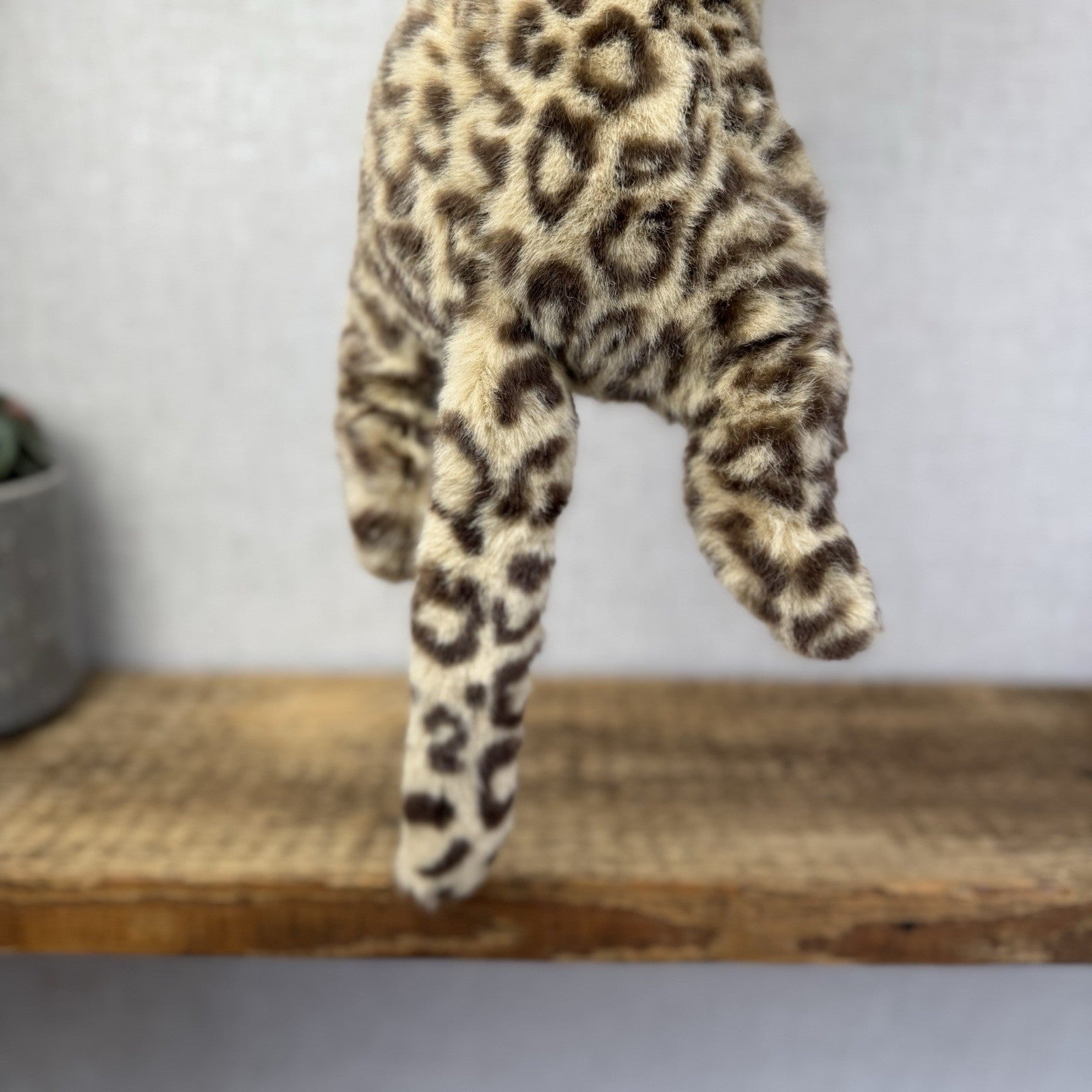 Ty 1991 Chi Chi Cheetah Leopard Plush Laying Down Vintage Floppy Cat 15”