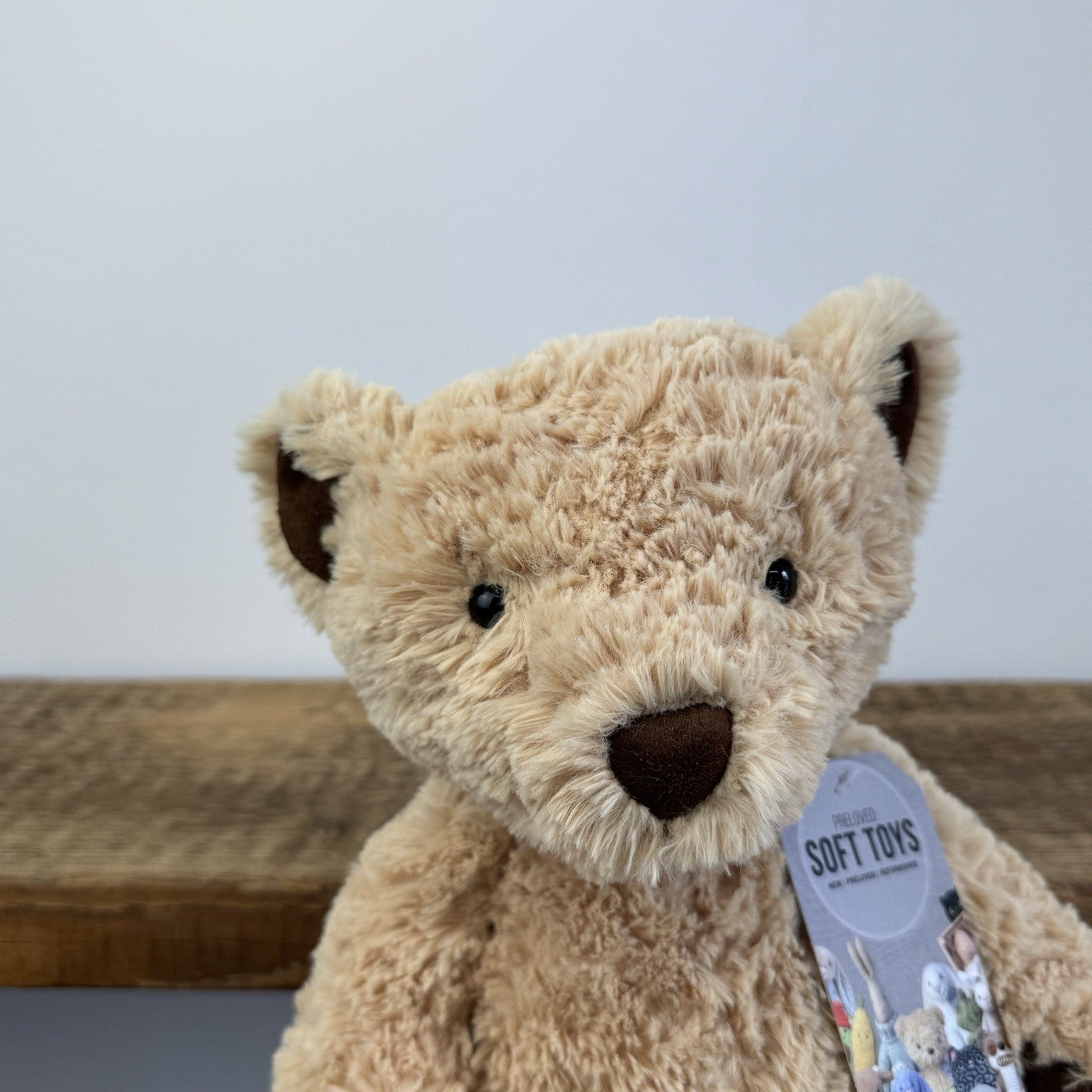 Jellycat Medium Edward Bear - Medium Golden Textured Bear Plush 12"
