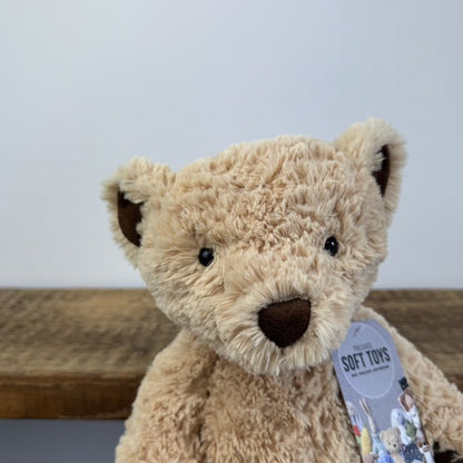 Jellycat Medium Edward Bear - Medium Golden Textured Bear Plush 12"
