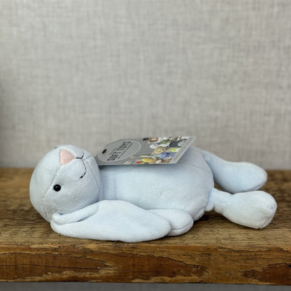 Jellycat My First Bunny Blue - Baby Soft Baby Rabbit Toy Velour Beanie Beige 8”
