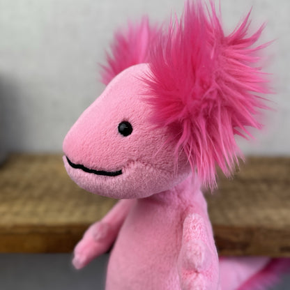 Jellycat Alice Axolotl Medium Retired New With Tags Sea creature Plush 12”