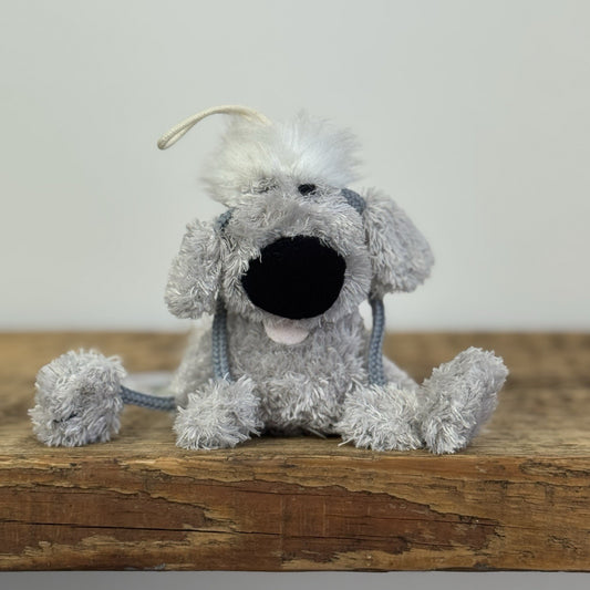 Monsoon Dingly Dangly Snauzer Dog - Small Dog Charm (Jellycat Collab) Vintage 5"