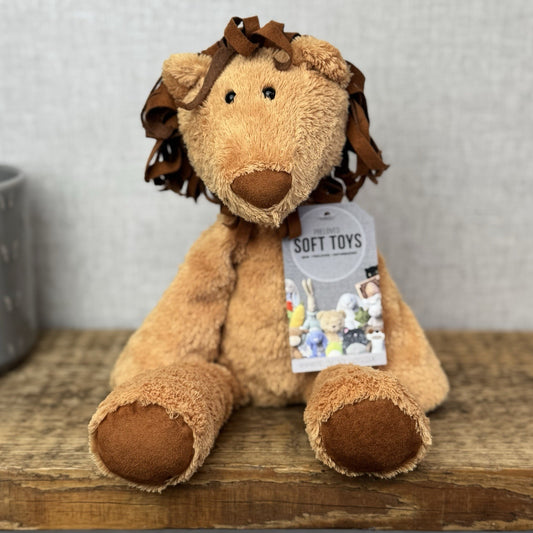 Jellycat Nono Lion Floppy Vintage Wild Cat Rare Plush Toy Beanie 14"
