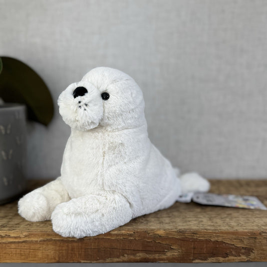 Jellycat Small Rafferty Seal Pup - White Seal Soft Toy Plush Retired 10” (#2)
