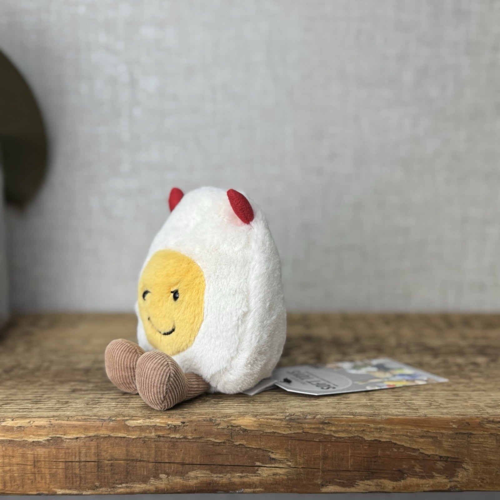 Jellycat Amuseable Devil Egg - Devilled Egg Retired Food Soft Beanie Mini 5"
