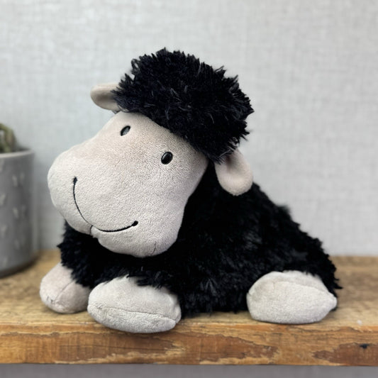 Jellycat Medium Black Truffles Sheep - Floppy Lamp Pillow Beanie Retired 14” NWT