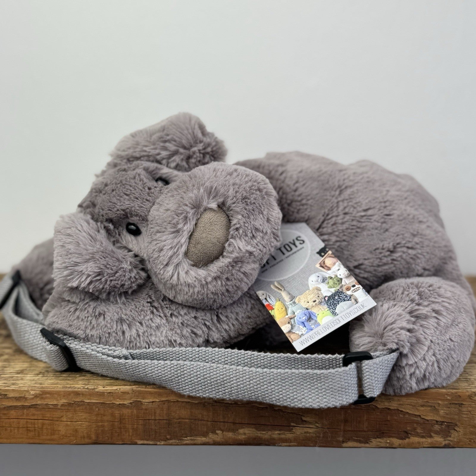 Jellycat Huggady Dog Rucksack - New Without Tags Grey Dog Bag Rare Retired NWOT