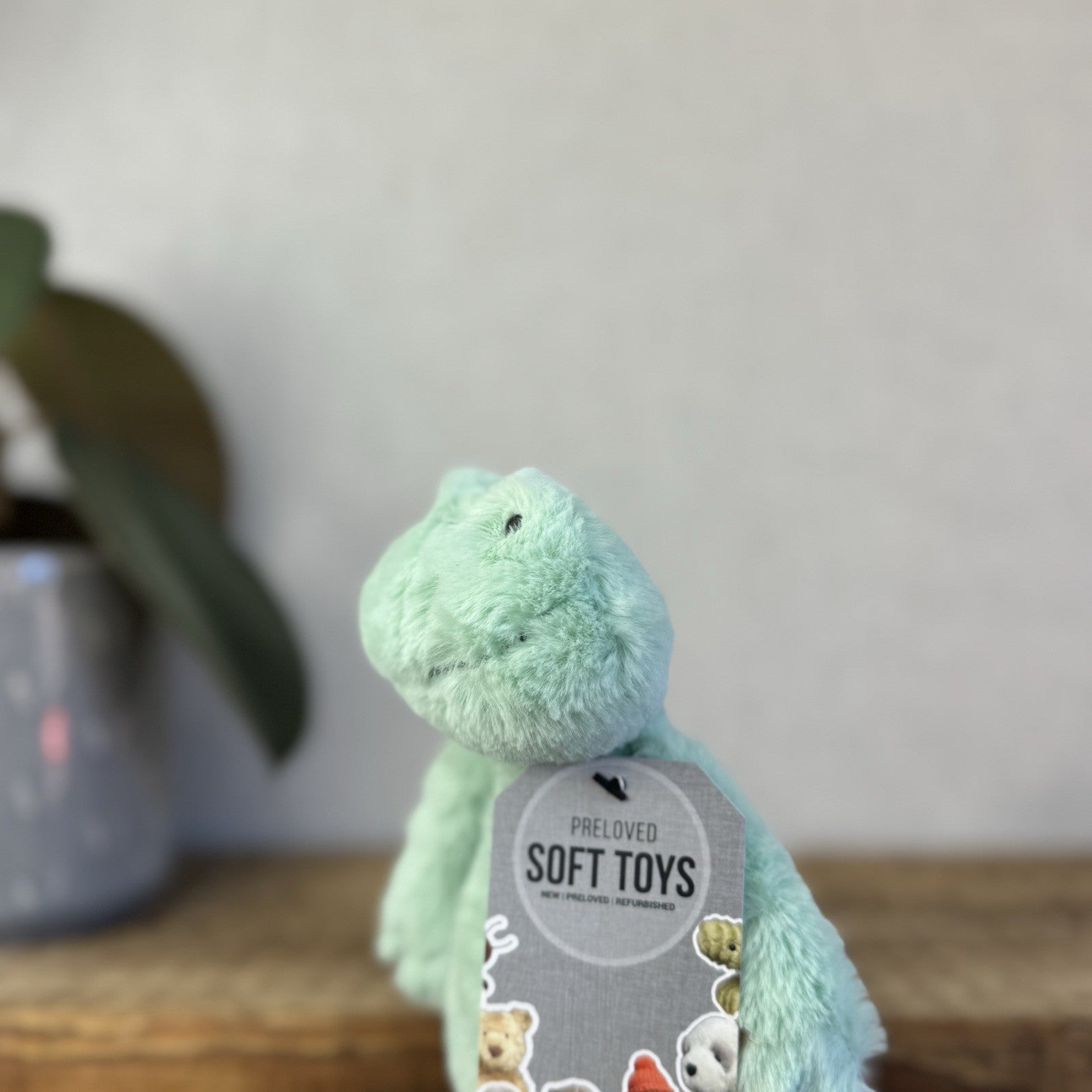 Jellycat Small Bashful Mint Green Frog Soft Beanie Plush Rare And Retired 8”