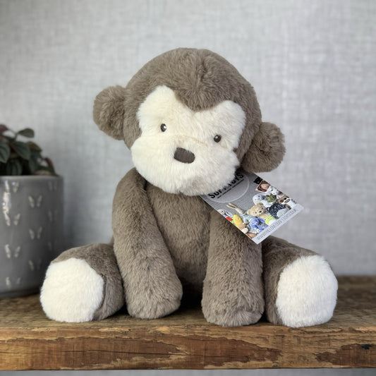 Mamas and Papas Monty Monkey  Comforter Plush Soft Toy - Fluffy Monkey Plush 12”