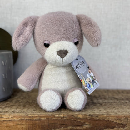 Jellycat Beepi Dog - Medium Fluffy Dog Big Eyed Dog Beanie Plush Retired 10"