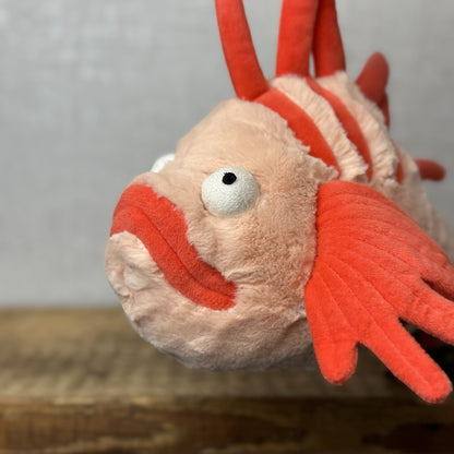Jellycat Lois Lionfish - Retired Orange Fish Soft Toy Beanie Plush Tropical Fish