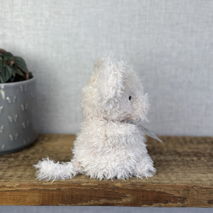 Jellycat Little Mouse - Fluffy Light Beige Mice Beanie Plush Curly Hair 7”